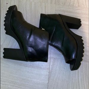 Chunky Open Toed Booties